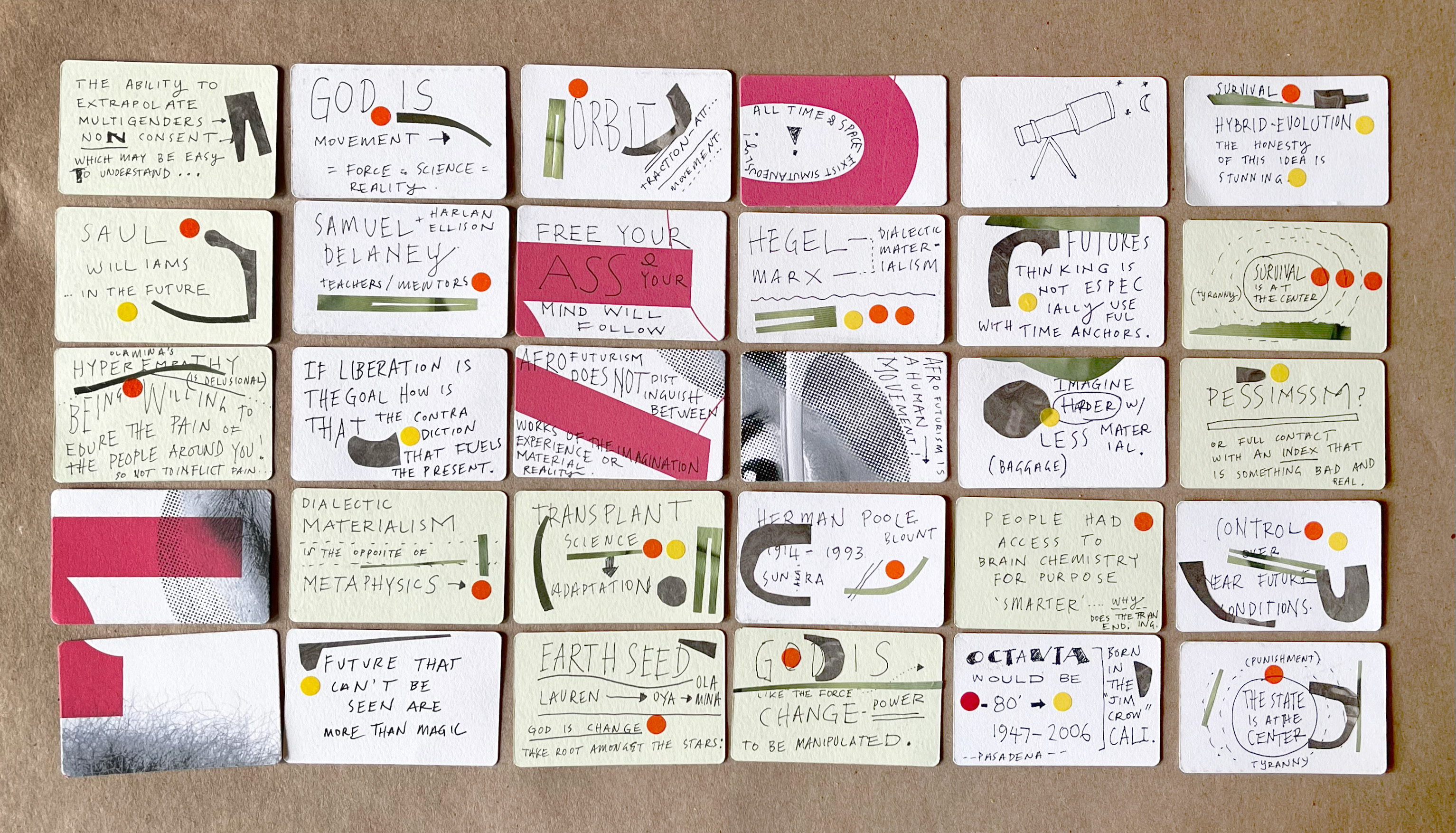 Notes for the community talk on Octavia Butler and futures.